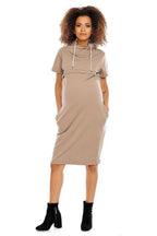 PeeKaBoo short sleeves pregnancy dress