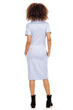 PeeKaBoo short sleeves pregnancy dress