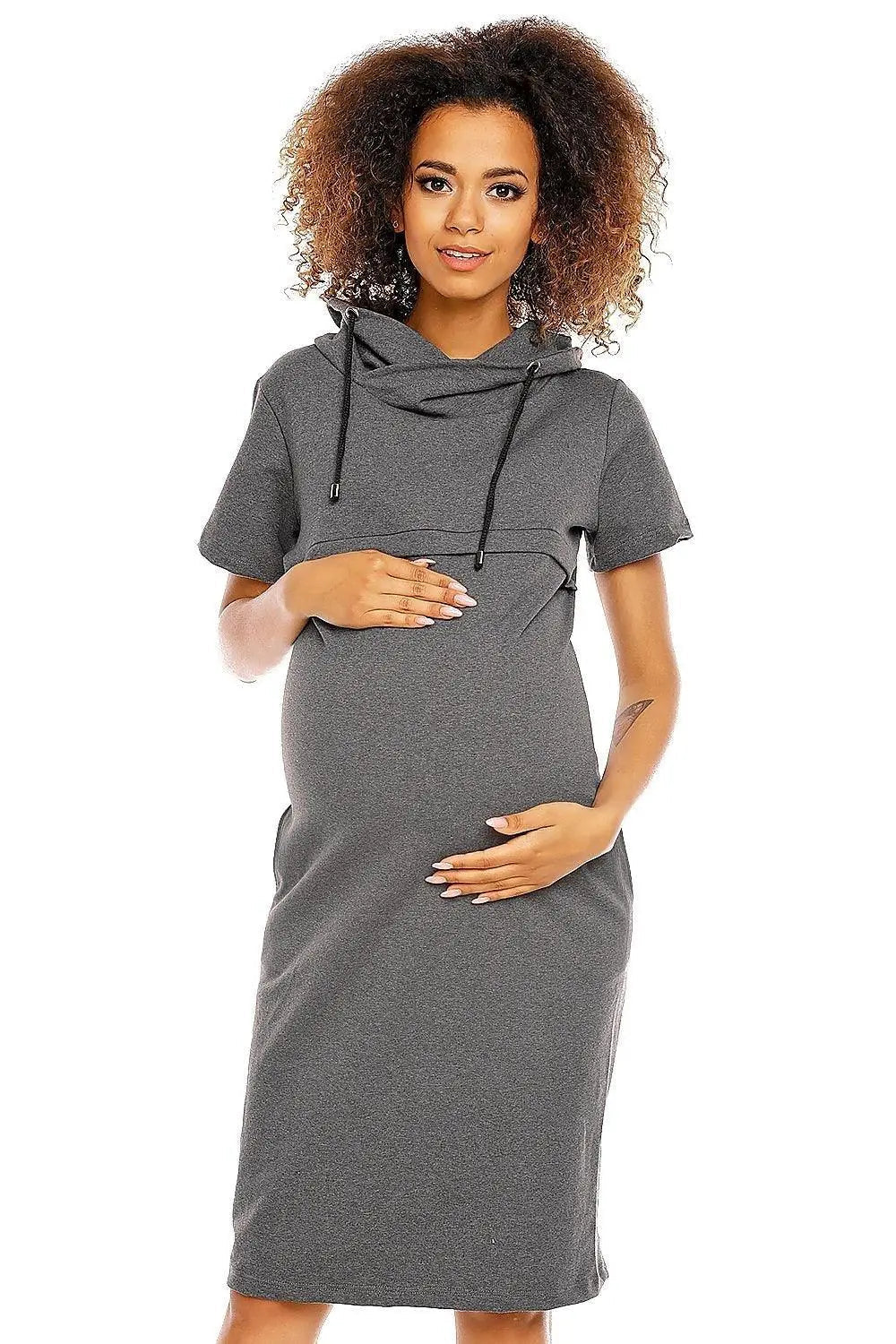 PeeKaBoo short sleeves pregnancy dress