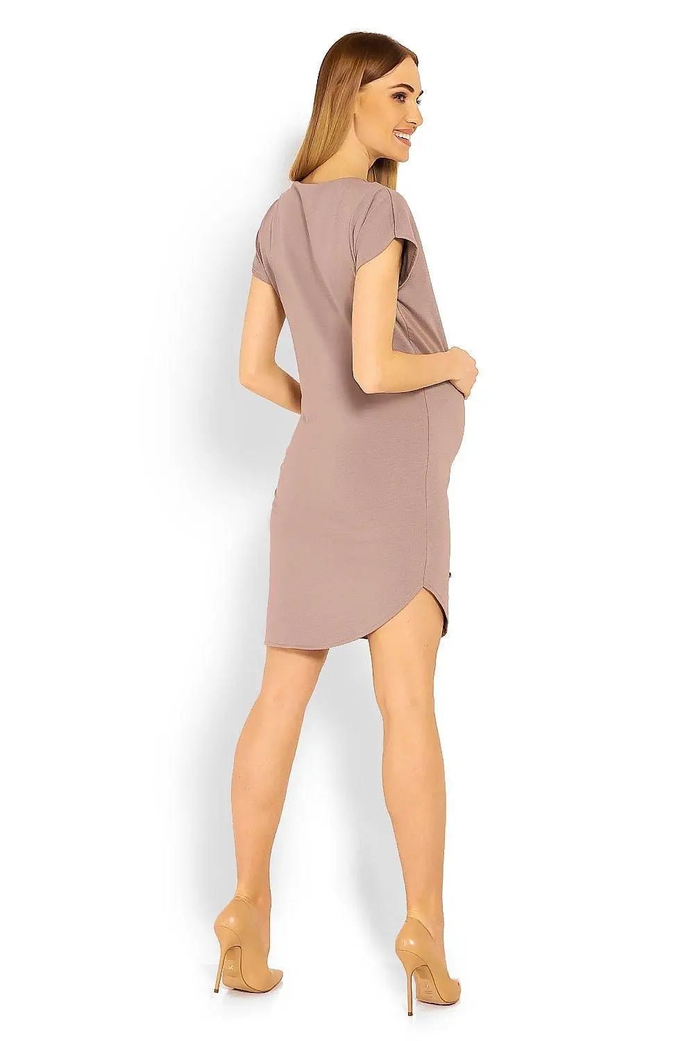 PeeKaBoo short sleeves pregnancy dress