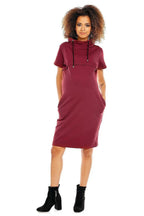 PeeKaBoo short sleeves pregnancy dress