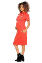 PeeKaBoo short sleeves pregnancy dress