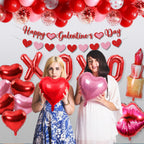 Pekeng 53pc Galentines Day Decorations Kit — Balloons, Banners & More for Galentine Nights