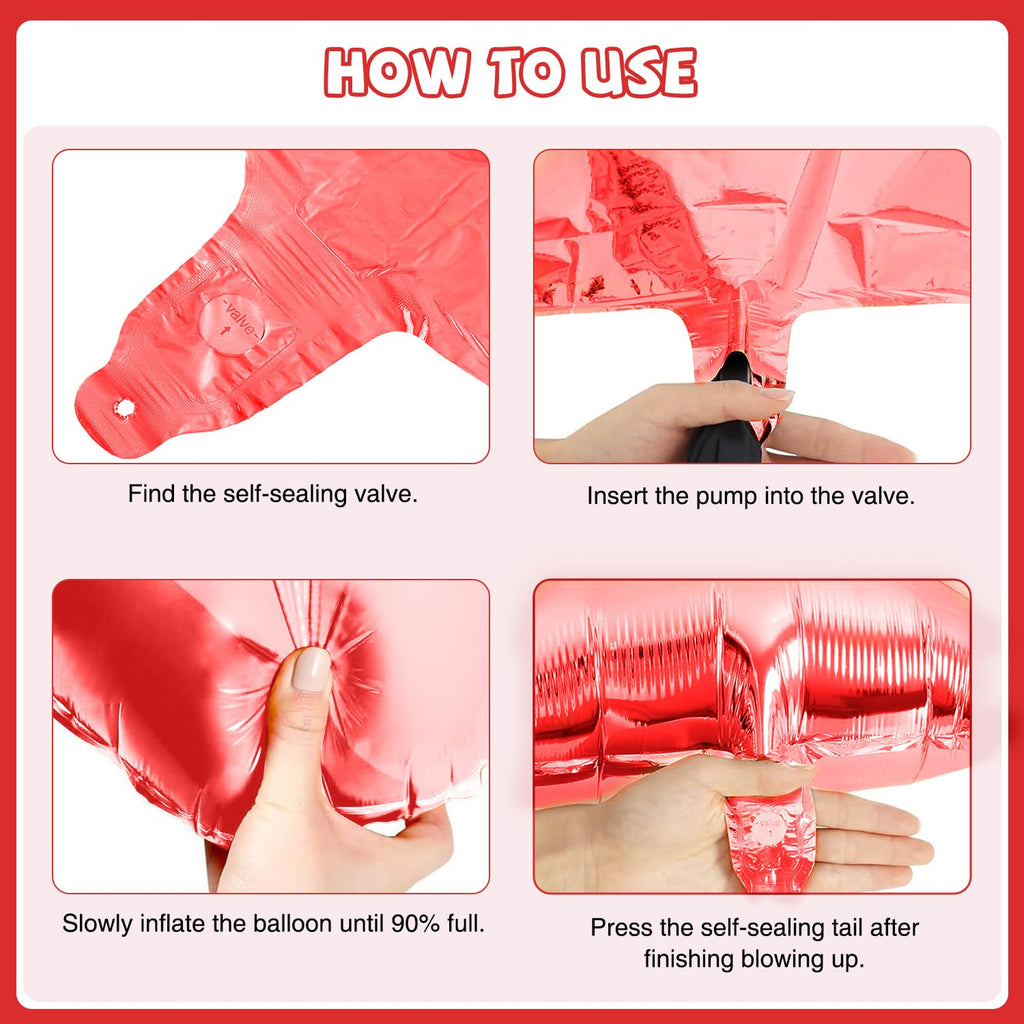 Pekeng 53pc Galentines Day Decorations Kit — Balloons, Banners & More for Galentine Nights