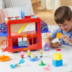 Peppa Pig 2-in-1 Party Bus Playset – 3 Figures & 13 Accessories | Preschool Toys for Ages 3+