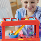 Peppa Pig 2-in-1 Party Bus Playset – 3 Figures & 13 Accessories | Preschool Toys for Ages 3+