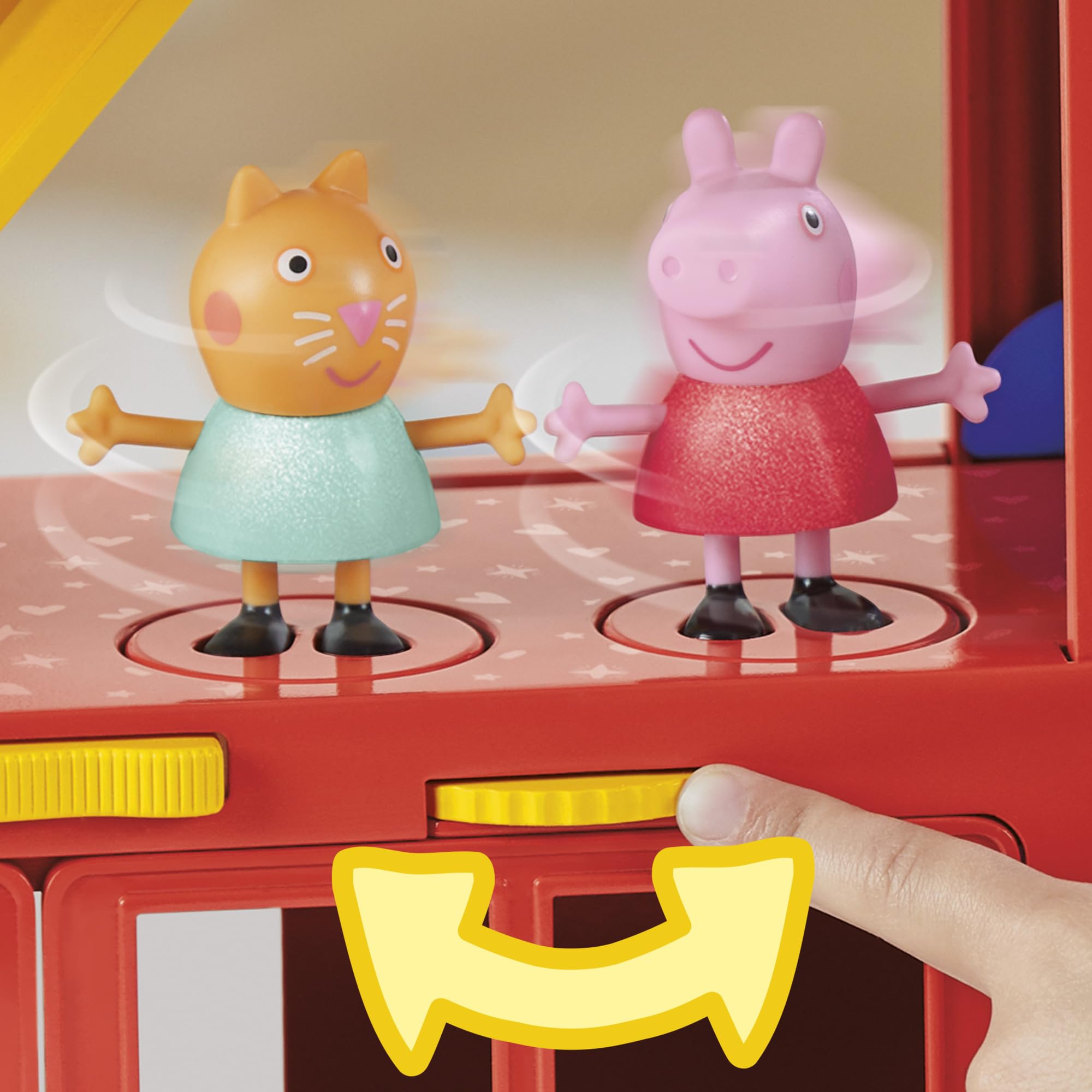 Peppa Pig 2-in-1 Party Bus Playset – 3 Figures & 13 Accessories | Preschool Toys for Ages 3+