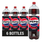 Pepsi Max Cherry No Sugar Cola Bottle PMP 2L (Case of 6)