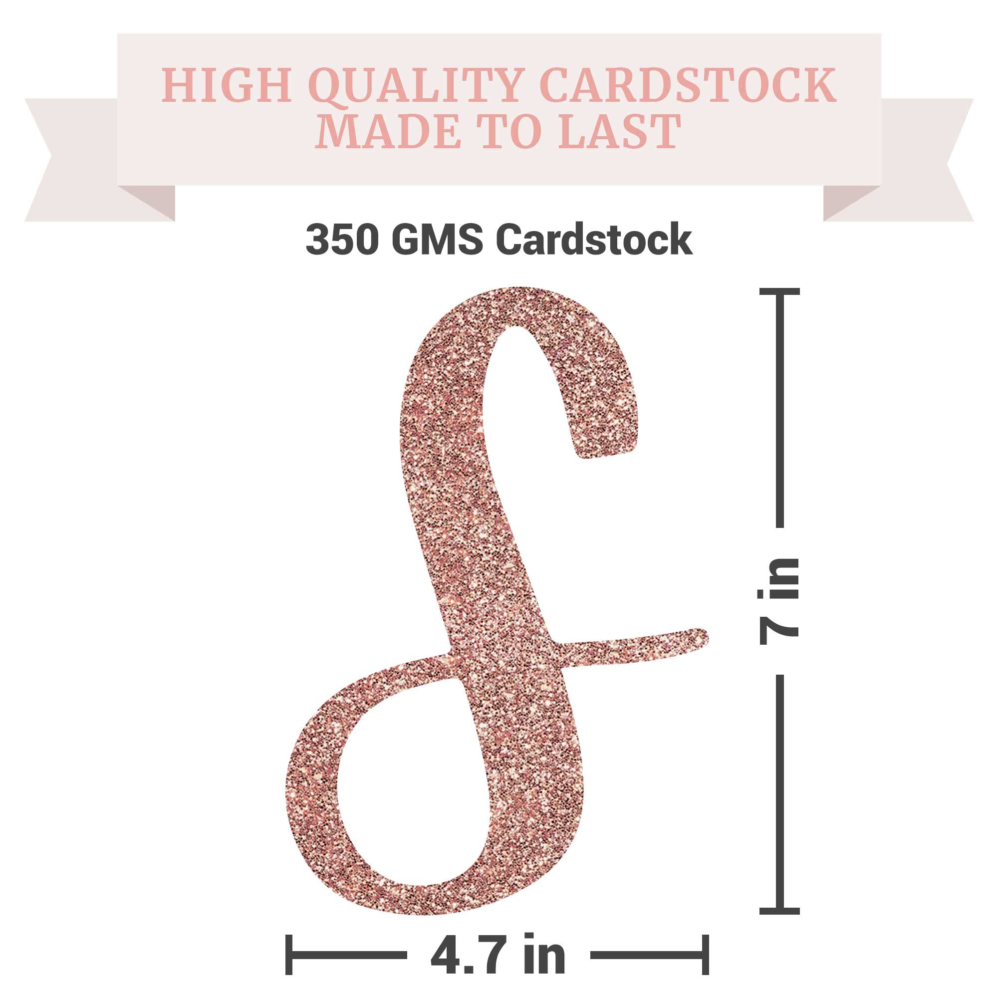 Perfect Occasion Pre-Strung Happy Sweet Sixteen Banner - Rose Gold Glitter, No DIY, 8 ft Strands