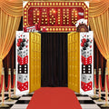 Peryiter Casino Night Entryway Banner Kit – 7-Piece Party Decor