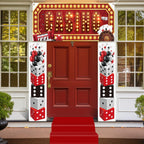 Peryiter Casino Night Entryway Banner Kit – 7-Piece Party Decor
