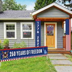 Peryiter 3-Piece 250th Anniversary Patriotic Banner Set — 1776–2026 USA Door & Porch Decor