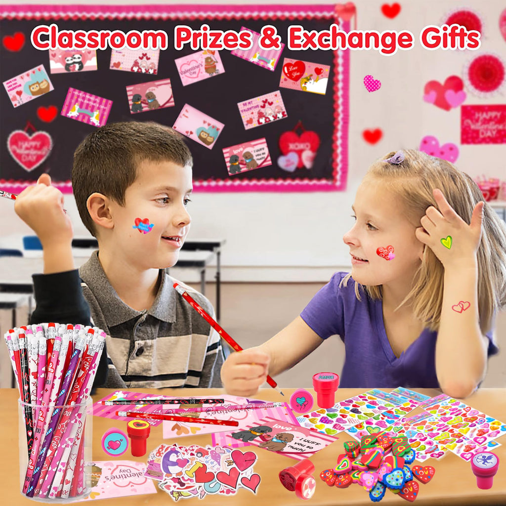 Phaorui 268-Piece Valentines Day Gift Set for Kids – Classroom Exchanges & Party Favors
