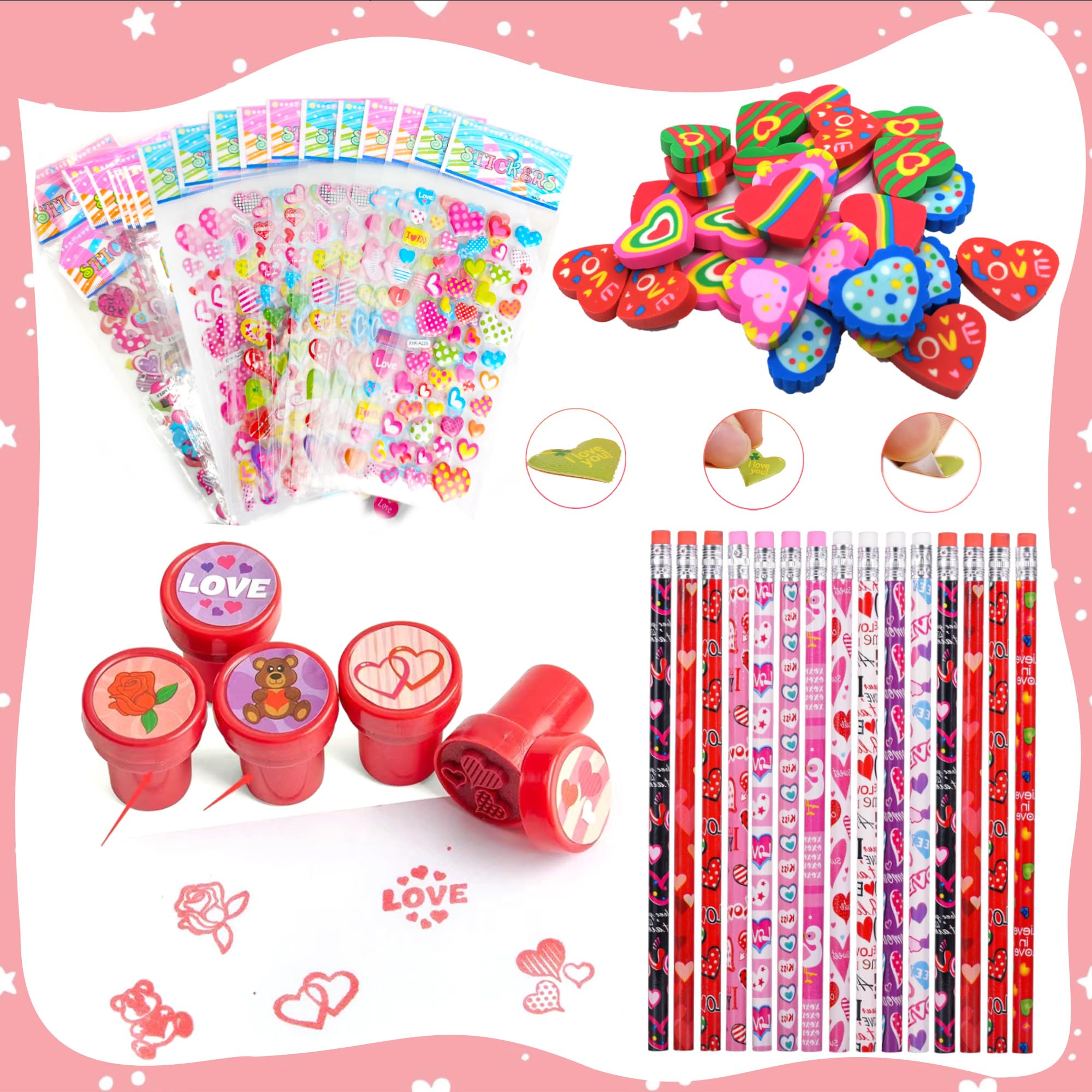 Phaorui 268-Piece Valentines Day Gift Set for Kids – Classroom Exchanges & Party Favors