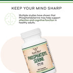 PhosphatidylSerine 300mg per Serving – 120 Capsules | Double Wood