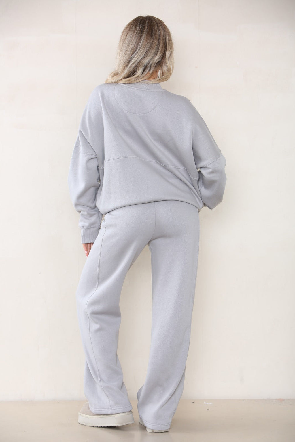 Oversized Bomber Style Fleece Zipper Co-ord