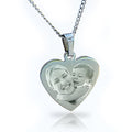 Personalised Photo Necklace – Heart Pendant With Custom Text Engraving Gift