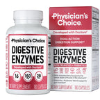 Physician's CHOICE Digestive Enzymes – 16 Enzymes with Organic Prebiotics & Probiotics (180 CT)