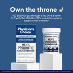 Physician's Choice Probiotics for Men - 70B CFU, 8 Strains, Selenium & Organic Prebiotics | Digestive & Immune Health - 30ct