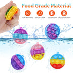 PICcircuit Kids Party Favors Fidget Toys Bulk 30 Pack — Mini Pop Keychains