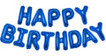 PIGETALE 16-Inch Royal Blue Happy Birthday Balloon Banner – 13 Letter Balloons & Aluminum Foil Decorations