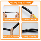 PIGETALE 260 Balloons – 100 Black Twisting Balloons for Animal Shapes & Party Decor