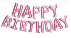 PIGETALE Pink Happy Birthday Banner - 16in 3D Foil Letter Balloons