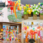 PIGETALE 100pcs 260q Long Skinny Balloons Rainbow – Thick Latex Twisting Balloons for DIY Party Decor
