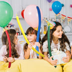 PIGETALE 100pcs 260q Long Skinny Balloons Rainbow – Thick Latex Twisting Balloons for DIY Party Decor