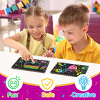 Pigipigi Kids Party Favors: 36-Pack Scratch Rainbow Notebooks & 38-Piece Craft Kit
