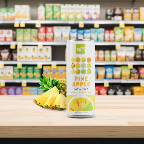 12 x ALO Pineapple Juice with Pulp - 320ml