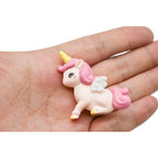 Pinenjoy 8Pcs Mini Flying Horse Unicorn Figurines — Resin Cake Toppers & Fairy Garden Decor