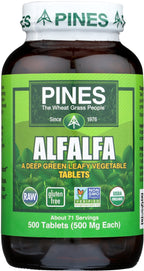 PINES Bio-Luzerne – 500 Tabletten | GVO-frei, USDA Bio