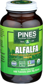 PINES Bio-Luzerne – 500 Tabletten | GVO-frei, USDA Bio