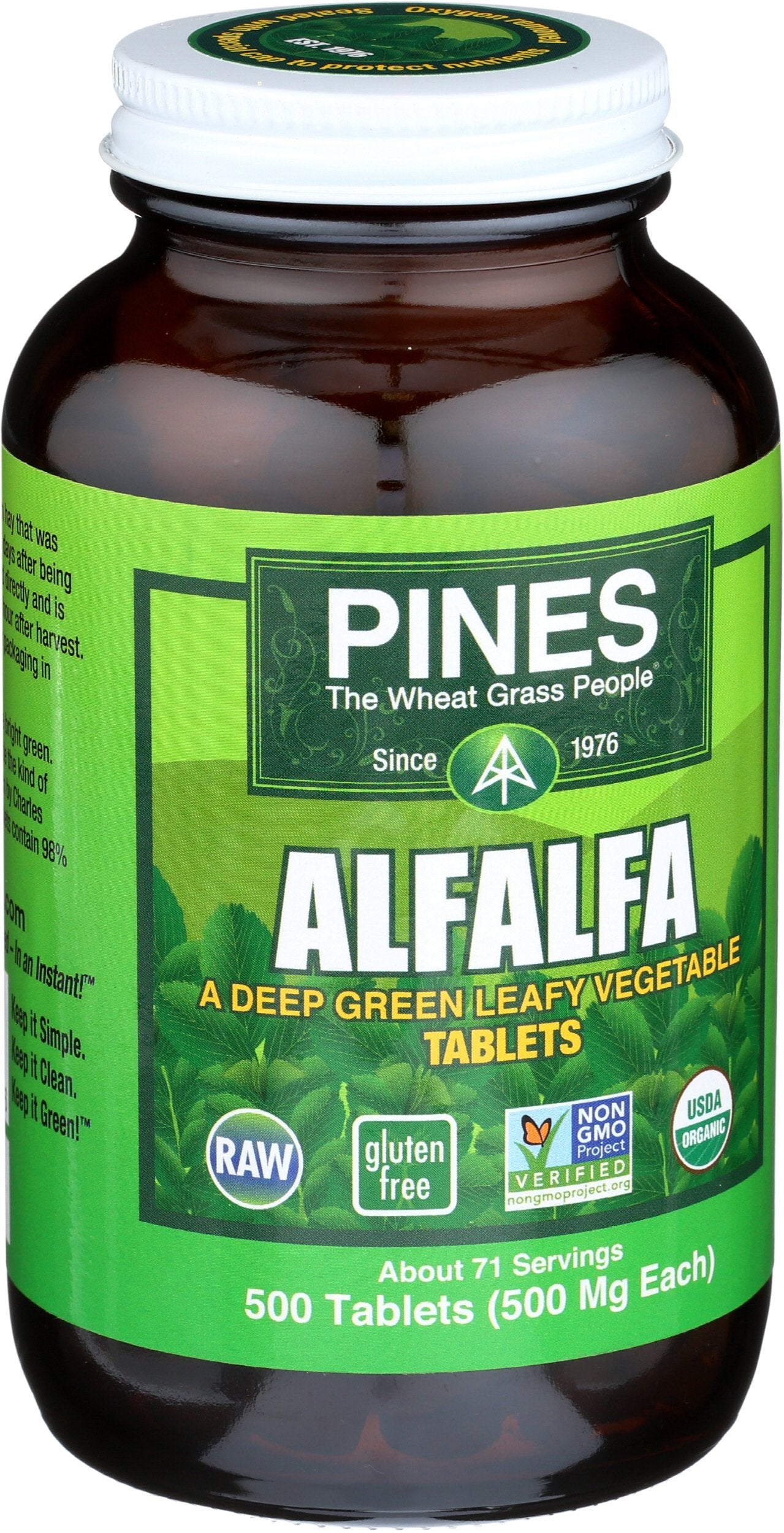PINES Bio-Luzerne – 500 Tabletten | GVO-frei, USDA Bio
