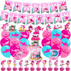 Pink Shark Birthday Decorations for Baby Girl – Balloons, Banners, Centerpieces & Cake Toppers