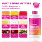 Pink Stork Liquid Prenatal Vitamins for Women – Berry Flavor, Organic Whole-Food Blend, 32 Servings