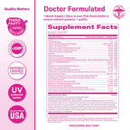 Pink Stork Liquid Prenatal Vitamins for Women – Berry Flavor, Organic Whole-Food Blend, 32 Servings