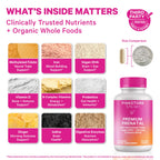 Pink Stork Premium Prenatal Vitamins – Organic Whole-Food Blend with Methylated Folate, Choline & Vegan DHA