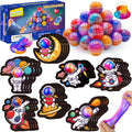 PIONJOY 28 Pack Valentines Galaxy Slime Toys for Kids – Galaxy Slime with Cards, Party Favors