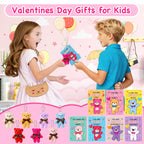 PIONJOY 28-Pack Mini Bear Plush Keychains — Easter Gifts, Classroom Prizes & Party Favors
