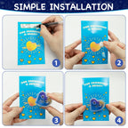 PIONJOY 28-Pack Valentines Galaxy Hearts Slime Gifts for Kids – Classroom Prizes & Party Favors