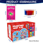 PIONJOY 28-Pack Valentines Galaxy Hearts Slime Gifts for Kids – Classroom Prizes & Party Favors