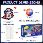 PIONJOY 28 Pack Valentines Galaxy Slime Toys for Kids – Galaxy Slime with Cards, Party Favors