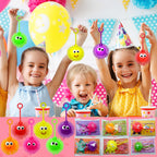 PIONJOY 24-Pack Valentines LED Puffy Ball Toys | Classroom Gifts & Party Favors