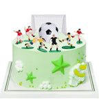 Pistha Soccer Cake Topper Decoration – Soccer Ball, Player & Coach Cupcake Toppers for Sports Parties