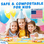 PixiPy Birthday Party Hats – 10 Colorful Cone-Shaped Celebration Headwear for Memorable Parties