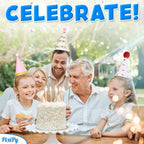 PixiPy Birthday Party Hats – 10 Colorful Cone-Shaped Celebration Headwear for Memorable Parties
