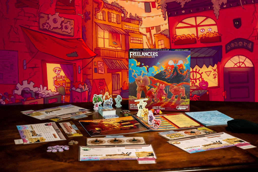 Plaid Hat Games Freelancers Board Game – Post-Apocalyptic Narrative RPG, 3-7 Players, 90 Minutes