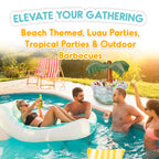Playbees Inflatable Palm Tree Cooler 28 Inch - Blow Up Palm Tree Party Cooler for Pool Luau & Summer Parties